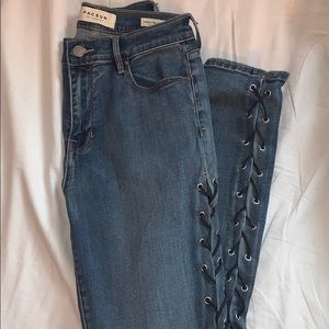 PacSun High-Rise lace-up jeggings